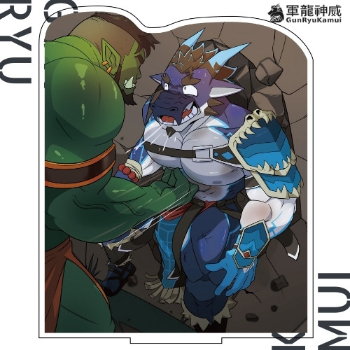 【困境立牌】军龙神威 天福-帅气欧狗狗 亚克力立牌 兽人 furry