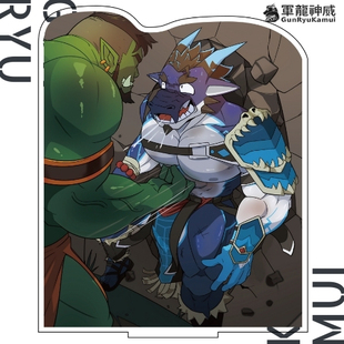 【困境立牌】军龙神威 天福-帅气欧狗狗 亚克力立牌 兽人 furry