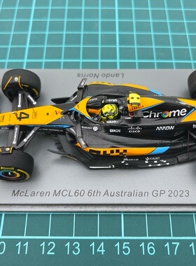 全新 SPARK F1 车模 1/43 2023 MCL60 诺里斯 澳大利亚 第6名