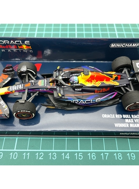 全新 迷你切 F1 车模 1/43 2023 RB19 维斯塔潘 迈阿密 第1名