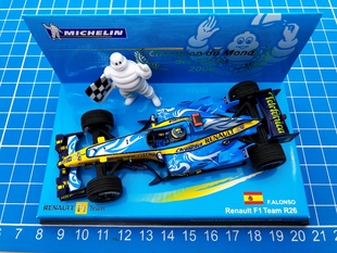 一物一拍 迷你切 F1 车模 1/43 2006 R26 阿隆索 英国 米其林版