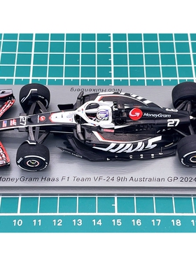 全新 SPARK F1 车模 1/43 2024 VF24 霍肯伯格 澳大利亚 第9名