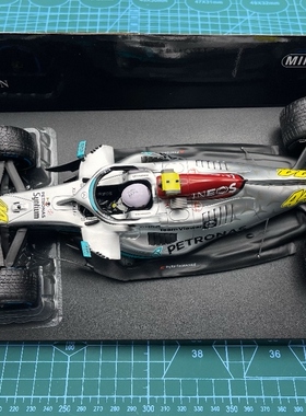 全新 迷你切 F1 车模 1/18 2022 W13 汉密尔顿 摩纳哥