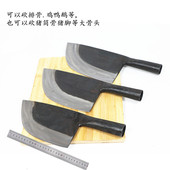 铁匠打加厚砍骨刀剁骨切排骨坎刀卖肉屠宰家用专用大砍刀断骨斩骨
