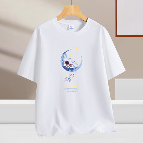 2025新款重磅纯色ins纯棉圆领T恤