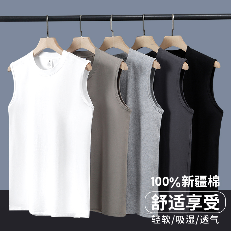 砍袖运动打底圆领坎肩2025新款