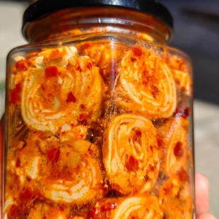 湖北广水特产农家手工制作霉千张卷下饭菜霉千张卷