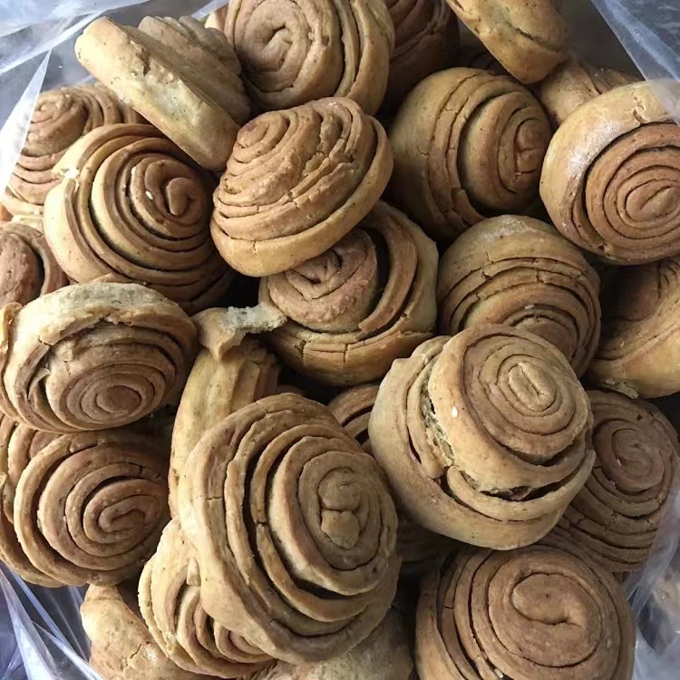 湖北随州广水土特产锅盔 传统小吃烤箱烤出来的锅盔 盐饼 锅盔