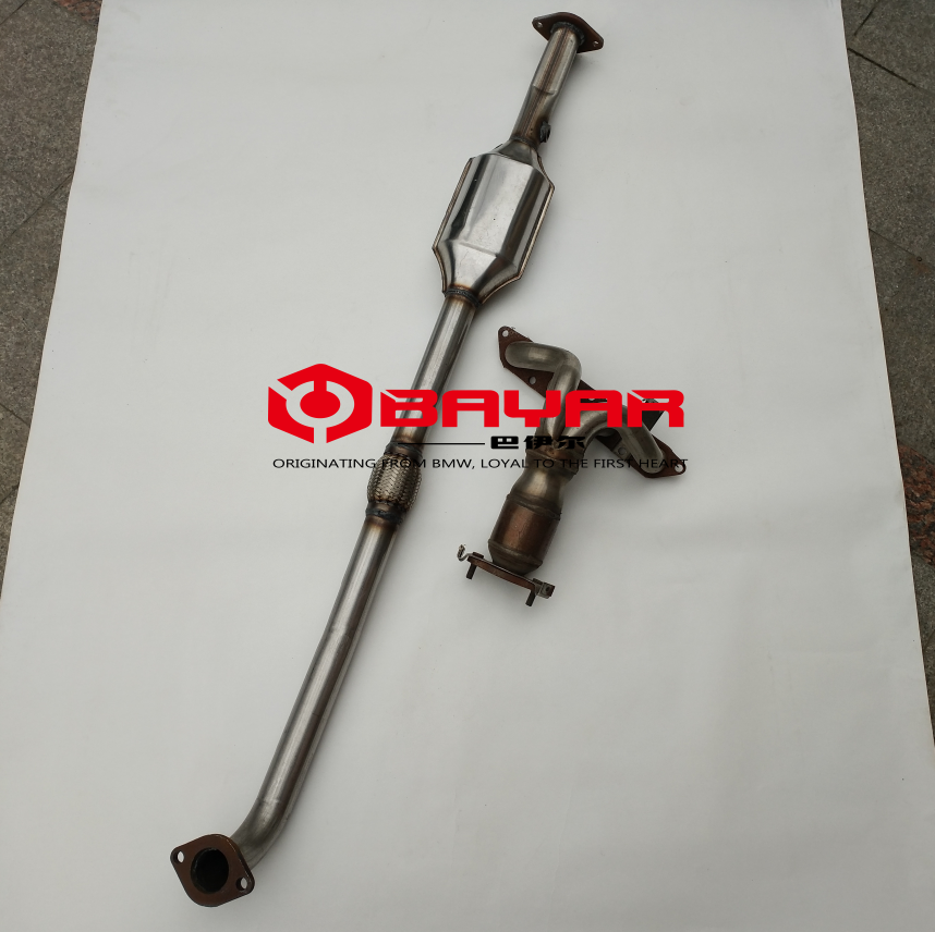 适用于南京名爵3 MG3 SW前段排气歧管带三元催化排气管中断消声器