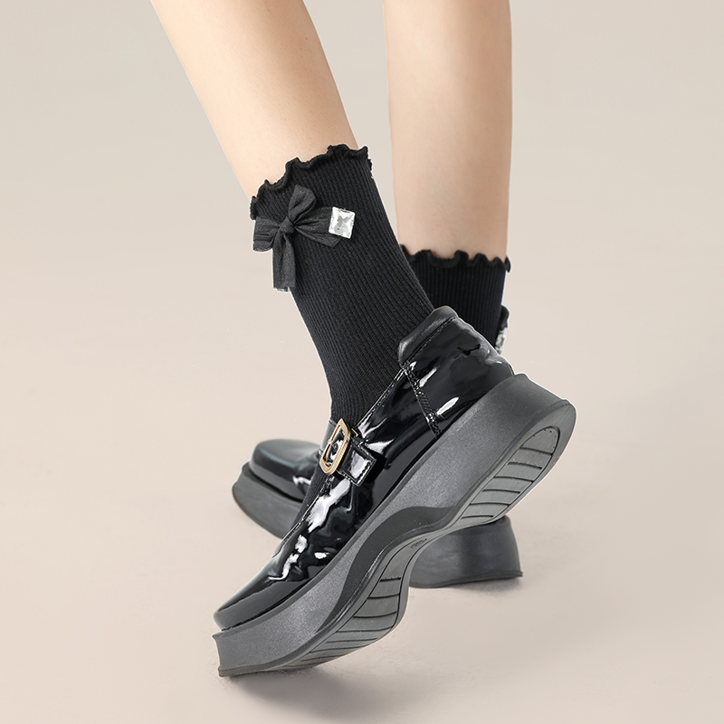 日系jk洛丽塔蝴蝶结短袜