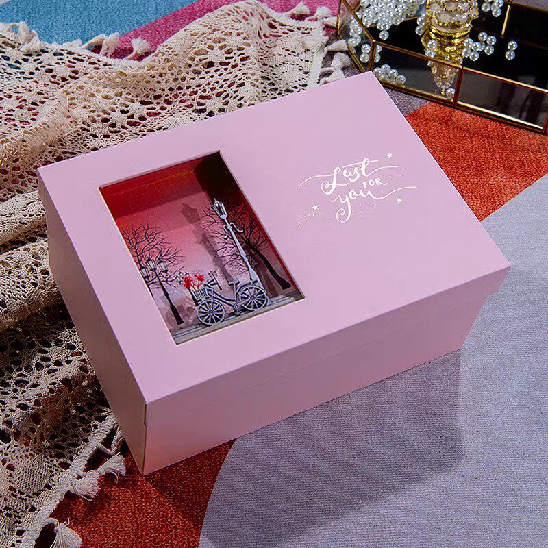 立体礼物盒子礼盒包装盒空盒子送女生男生情人节生日大号礼品盒子