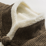 冬平铺图宽松毛领加厚盘扣棉马甲毛呢风棉马甲JK70P100，女装马甲，电商B375