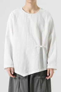 秋冬中山装打底太极服汉服唐装搭配风长袖T恤 T73 P55图片