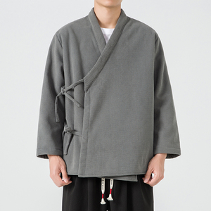 2024加大码宽松棉服加绒风汉服唐装外套开衫 JK53 P120图片