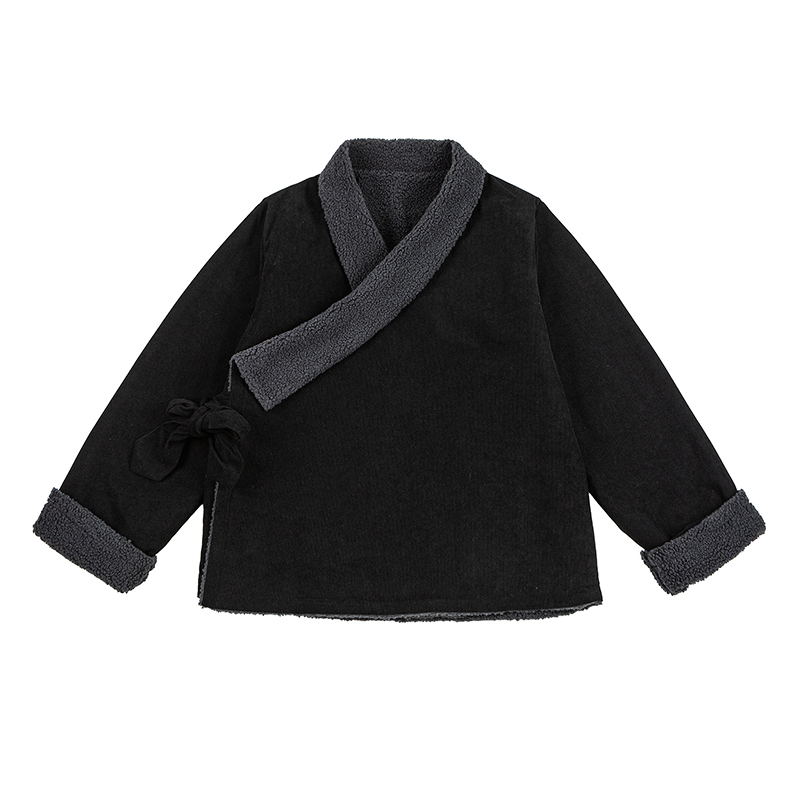 25年宽松加绒加厚保暖藏袍中式道袍毛绒风棉衣JK85P135，男装棉衣，电商B375