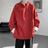 25年春季宽松中式布扣风汉服唐装夹克外套JK62P105，男装夹克，电商B375