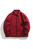 24年新中式布扣复古汉服平铺图实物图风棉衣JK71P130，男装棉衣，电商B375