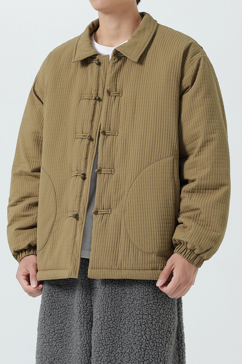 冬季太极服日系加大码加棉厚中式风棉衣外套JK71P130,男装棉衣,电商B375