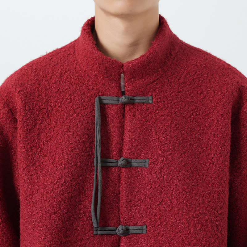 冬季款立领加厚棉衣风汉服加大码复古太极棉衣JK72P125,男装棉衣,电商B375