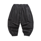 24年春夏纯色麻料宽松灯笼裤新中式汉服9分休闲裤K149F70，男装民族服装，电商B375