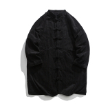 2025加大码宽松加绒长款唐装褂子中式风棉衣JK54P150，男装棉衣，电商B375