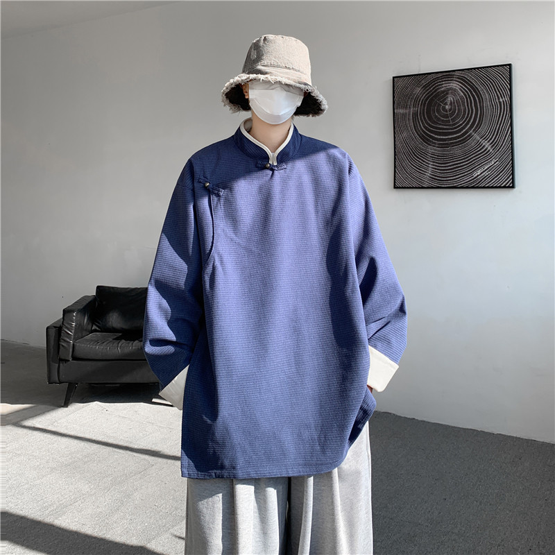 25年春季宽松中式布扣风汉服唐装夹克外套JK62P105,男装夹克,电商B375