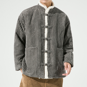 2024加大码立领毛绒民族服装汉服风棉衣 有大码 JK36 P90图片