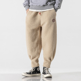 2025加大码宽松加绒加厚唐装汉服太极裤风休闲裤K121P70，男装民族服装，电商B375