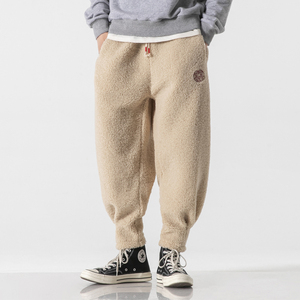 2025加大码宽松加绒加厚唐装汉服太极裤风休闲裤 K121 P70，男装民族服装，电商B375