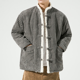2024加大码宽松直筒毛绒厚风棉服汉服唐装JK36P90，男装棉衣，电商B375