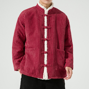 2024加大码立领毛绒民族服装汉服风棉衣 有大码 JK36 P90图片