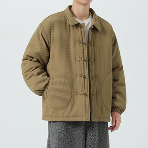 25年冬季宽松中式盘扣民族风唐装汉服风棉衣 JK71 P130图片