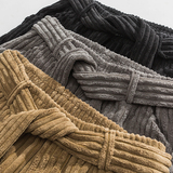 2024加大码宽松灯芯绒加绒厚风绒休闲裤M到5XLK148P85，男装休闲裤，电商B375