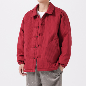 25年冬季宽松中式盘扣民族风唐装汉服风棉衣 JK71 P130图片