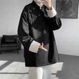 25年春季宽松中式布扣风汉服唐装夹克外套JK62P105，男装夹克，电商B375