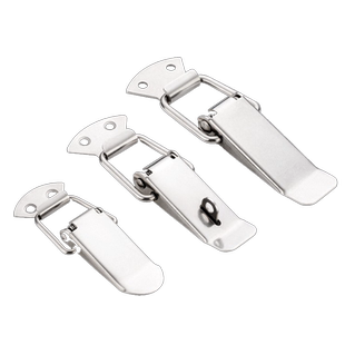 304不锈钢箱扣搭扣工具箱锁扣老式门卡扣固定家用柜子门锁鸭嘴扣