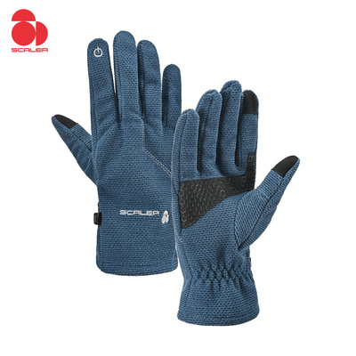 全指防滑防风保暖抓绒触屏手套