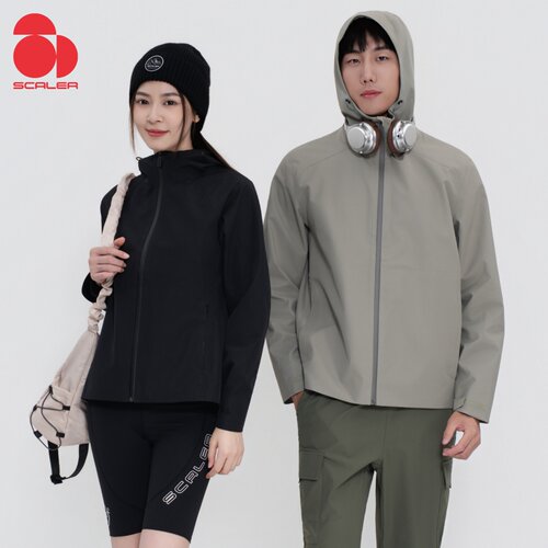 SCALER思凯乐户外秋冬男女三合一针织衫内胆冲锋衣防雨保暖外套