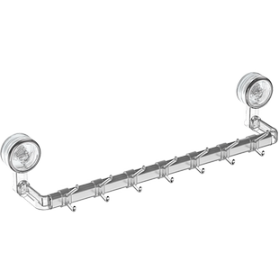 轻奢吸盘锅铲架厨房置物架挂钩免打孔加长多功能壁挂式厨具收纳Y