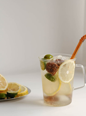 KT原厂CAST超薄玻璃咖啡杯冷萃茶杯冰拿铁杯牛奶透明水杯日本设计