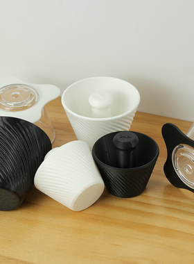 OREA手冲咖啡滤杯3D打印压纸器平底155/185大圆滤纸 V2/V3滤杯托