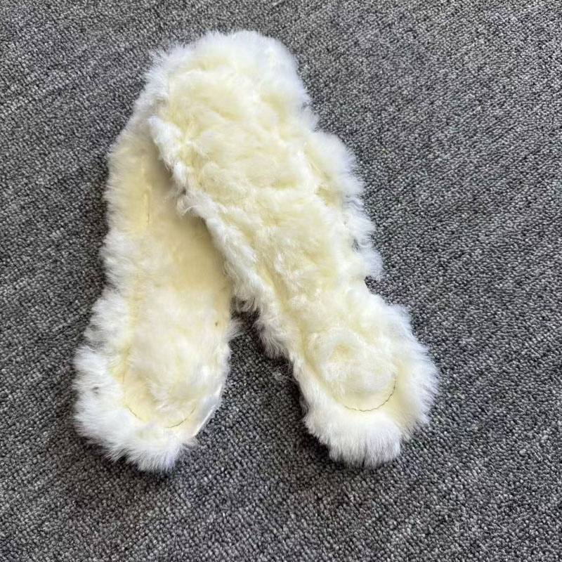 加厚头层牛皮羊毛一体鞋垫