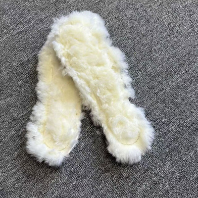 加厚头层牛皮羊毛一体鞋垫