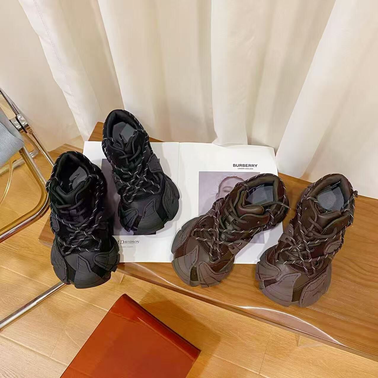 韩版真皮时尚休闲运动鞋女