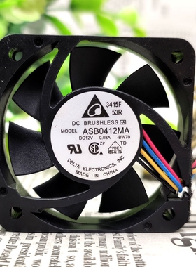 台达 4010 ASB0412MA 12V 0.08A 4CM 4线 交换机 超静音散热风扇