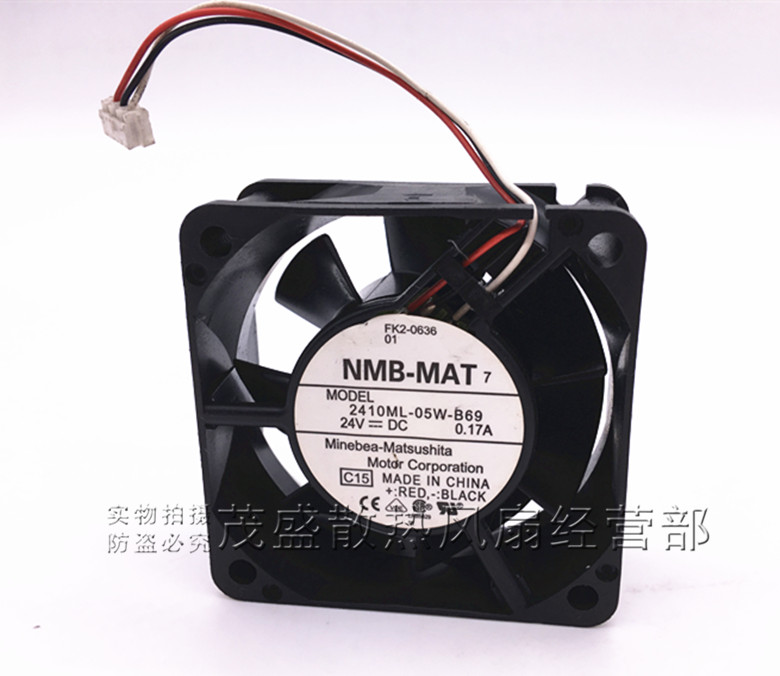 2410ML-05W-B60/B69 NMB 6025 24V 0.17A 6厘米/CM ABB变频器风扇
