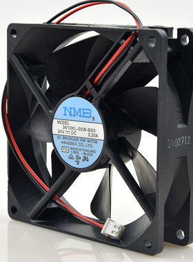 原装NMB 9025 9cm变频器风扇 工控机 24V 0.20A 3610KL-05W-B50