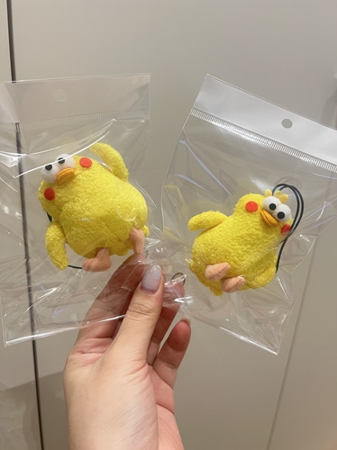 呆萌！正版日单DOCOMO鹦鹉兄弟脆皮鸡毛绒公仔挂件书包背包挂饰