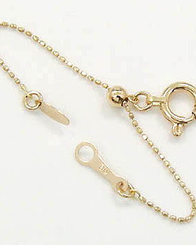 日本代购18K玫瑰金6cm可自由调节长度项链延长链调节链0.6mm宽