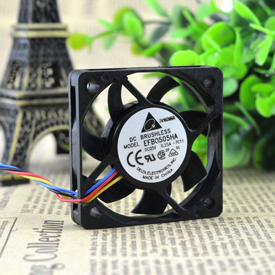 原装 台达 EFB0505HA 5010 5cm 5V大风量双滚珠散热小风扇